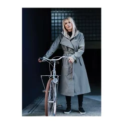 Trench Coat Long - AGU - Veste Pluie Vélo Femme